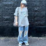 KIRSH X TOKYO CITY ARTWORK T-SHIRT - GRAY  