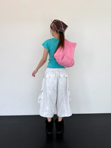 pastel canvas washing bag