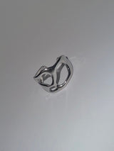 Chrome wave ring