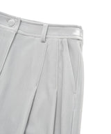 Women’s Two-Tuck Velvet Wide Pants Sage Gray