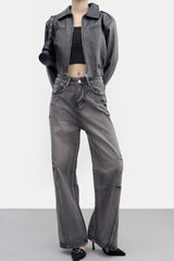 Tenet Crop Leather Jacket