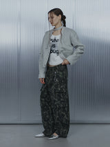 SHORT CHOKER JACKET / LIGHT GRAY