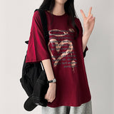 Ous レタリング スケッチ ボックスフィット 半袖 Tシャツ