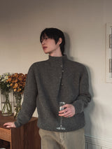 Cleo Half-Neck Snap Knit