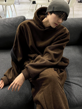 コーデュロイシックナッピングフードセットアップ 3 Colors