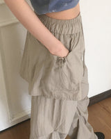 Nuka Two Way Nylon Parachute Skirt Pants