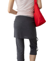 Ribbed Capri Wrap Pants