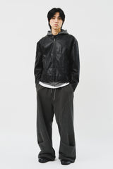 Bella Biker Leather Jacket (2color)