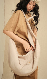 Wrinkle cloth cross bag