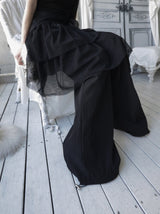 Slow Pintuck Nylon Pants