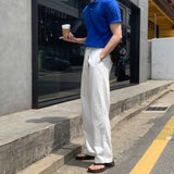 LMN エッセンシャルワンタックバンディングクールワイドパンツ (2カラー)