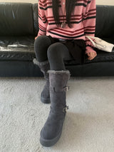Moufee Fur-Lined Belted Long Ugg Boots