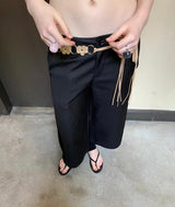 Flower strap layered belt(2color)