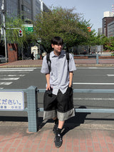 オーサムストライプオックスフォードショートスリーブシャツ