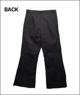 Croll flare cotton work pants