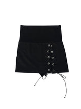 side eyelet skirt pants