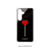 [MADE]heart lollipop Standard Glass Silver Bumper phonecase