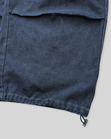 Lace Buckle Wide Cargo Denim