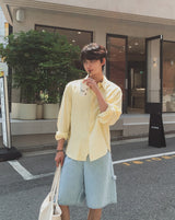 フォールSTリンクルオーバーフィットシャツ