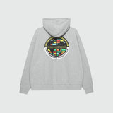 CIRCLE MAP ZIP HOODIE