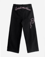[♡MADE♡] black E - motion letter wide cotton pt