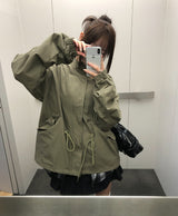 Kao Pintuck String Half Field Jacket