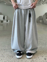 one-mile two-tuck string pants (5color)
