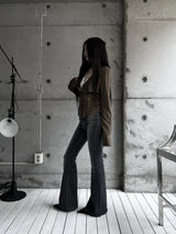 suede drape rider jacket (2color)