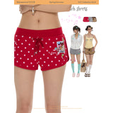 BETWEENAND Multicolor vibrant beach shorts, casual pants, polka-dot and leopard-print pants for women in summer