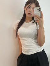 White Chips Knot Necklace