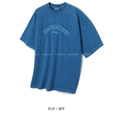  Lapel San Francisco Ice Pigment Washing Ban Pallies