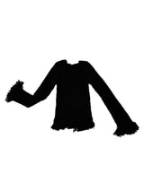 [BODY SHAPING] HIP FRINGE SOFT-FIT SLIM KNIT V-NECK CARDIGAN - 2 COLOR