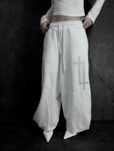 cross square stud pants (2color)