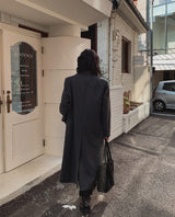 Melton Maxi Wool Overcoat