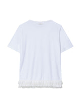 FRILL CANCAN T-SHIRT(WHITE)