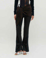 Sheer Layering Pants _ BLACK