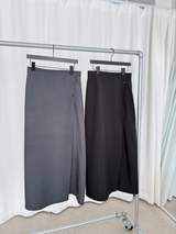 plain button skirts (2color)