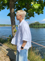 Youth linen short sleeve shirt 3C