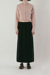 Basic round cardigan_pink