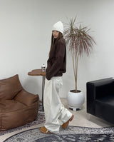 Lucal Satin Suede Zip-up