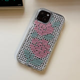 サマー クロシェ ハード ジェル ケース_ ローズ