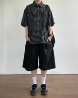 Temple Linen Bermuda Pants