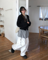 Chewy Shearling Fur Toggle Crossbody Bag