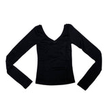 Back strap V neck T