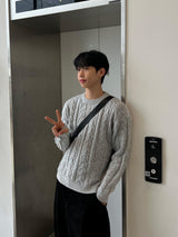 Cropped Cable Warm Knit (6 Colors)