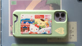 "いちごいちえ" カードポケットケース - グリーン