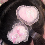 フルッフィーヘアクリップ ヒメハート