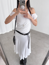 orbit off halter dress set (4color)