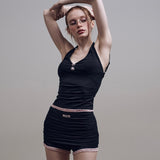 ローズレースホルタートップ [Black]