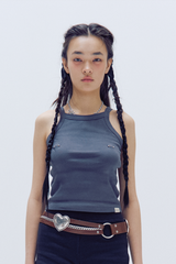 PIECERED SLEEVELESS TEE